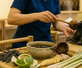 Gội đầu dưỡng sinh Đông y