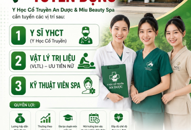 Tuyển Y Sĩ Y Học Cổ Truyền – An Dược Tuyển 5 Nhân Viên